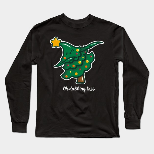 Oh Dabbing Tree Long Sleeve T-Shirt by fishbiscuit